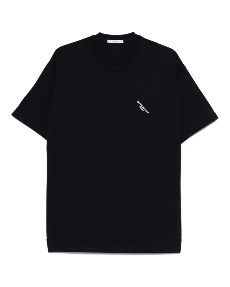 Givenchy T-Shirt mit Logo-Stickerei - Blau Blau