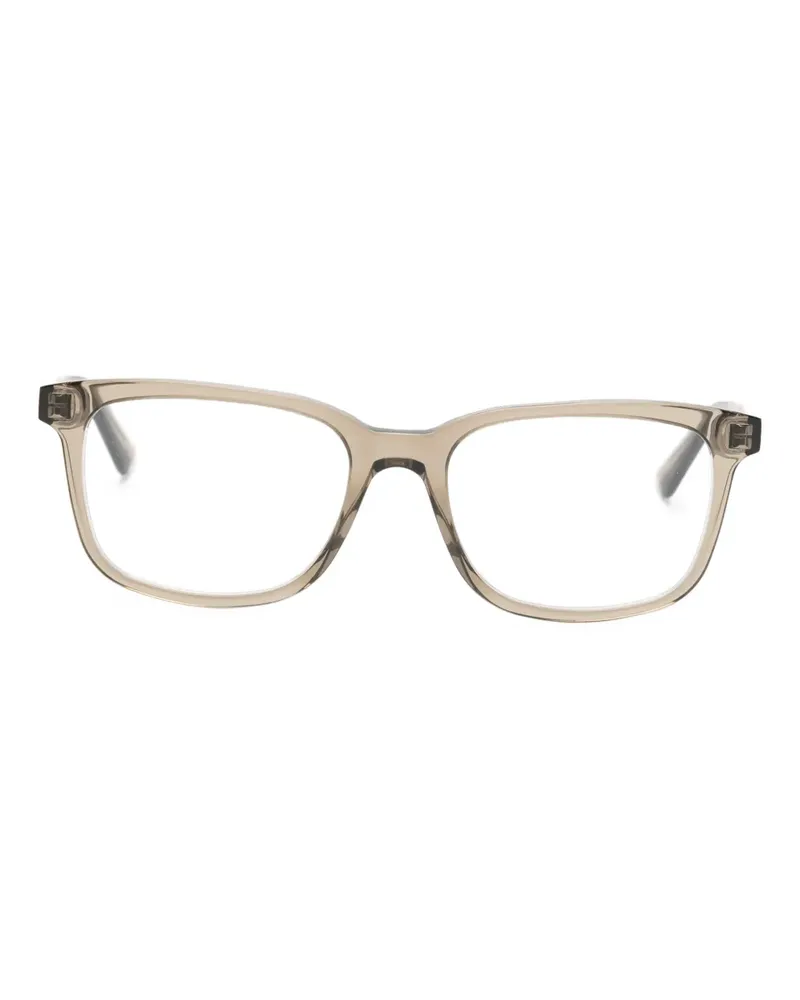 Alexander McQueen Brille mit eckigem Gestell - Grau Grau