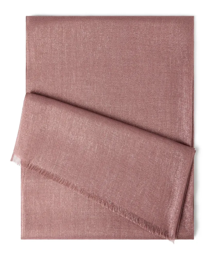 Brunello Cucinelli Schal mit Glitter - Rosa Rosa