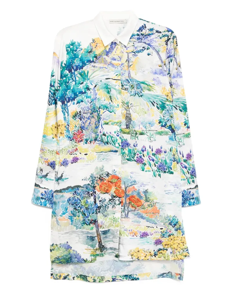 Mary Katrantzou Verona Hemd - Weiß Weiß