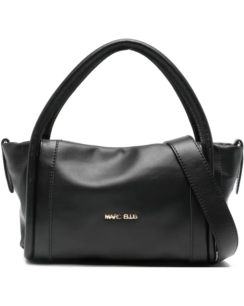 MARC ELLIS logo-plaque tote bag - Schwarz Schwarz