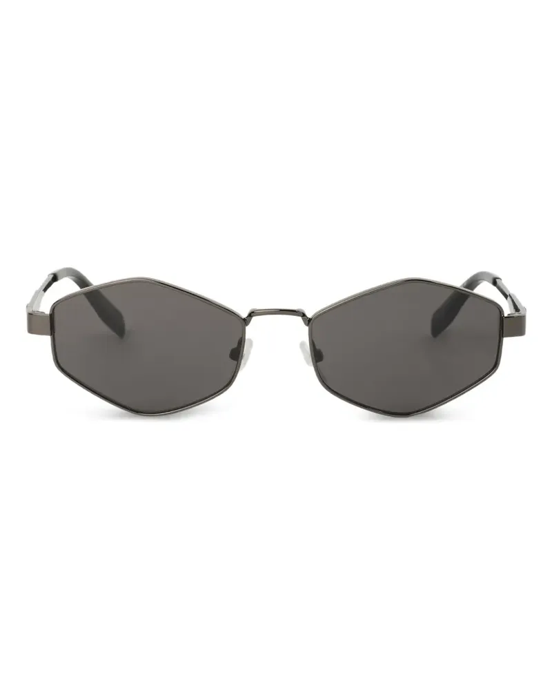 Karl Lagerfeld Geometrische Sonnenbrille mit Monogramm - Grau Grau