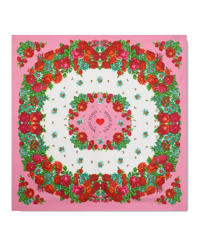 Moschino floral scarf - Weiß Weiß