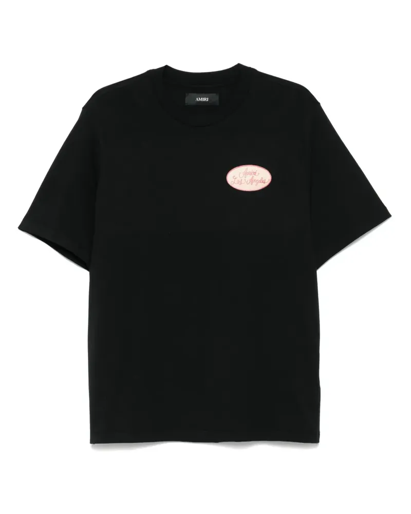 Amiri T-Shirt mit Patches - Schwarz Schwarz
