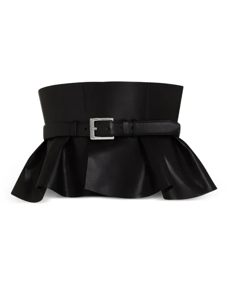 Karl Lagerfeld corset peplum belt - Schwarz Schwarz