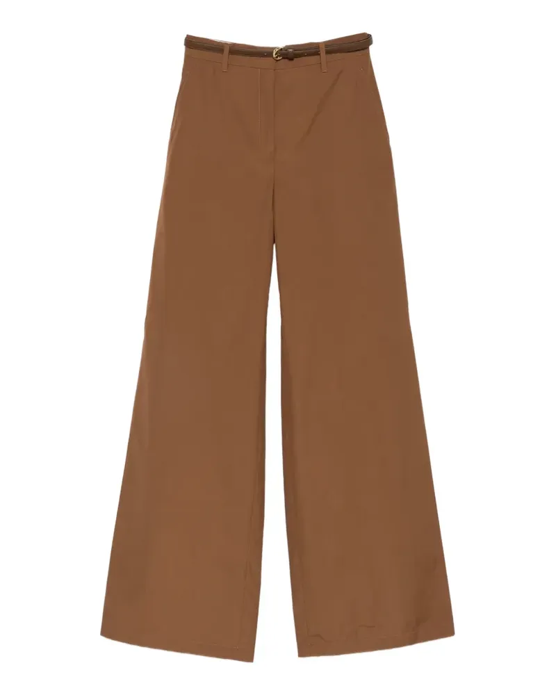 Max Mara belt-loops trousers - Braun Braun