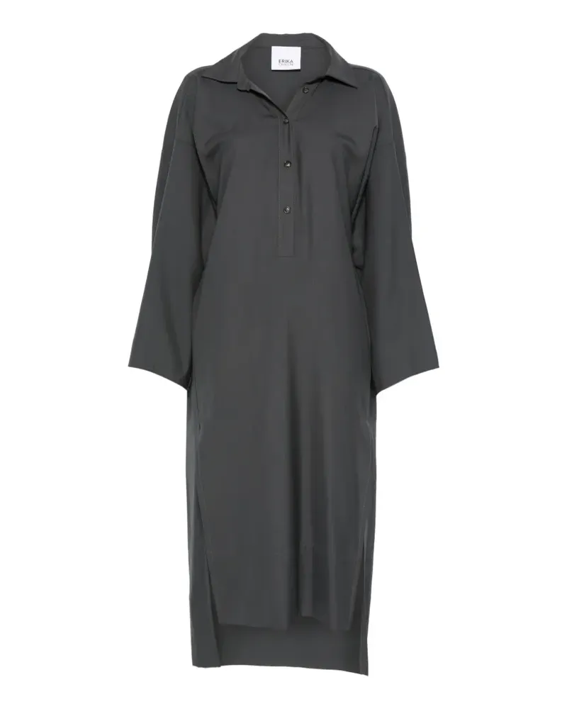 Erika Cavallini Kleid mit Knöpfen - Grau Grau