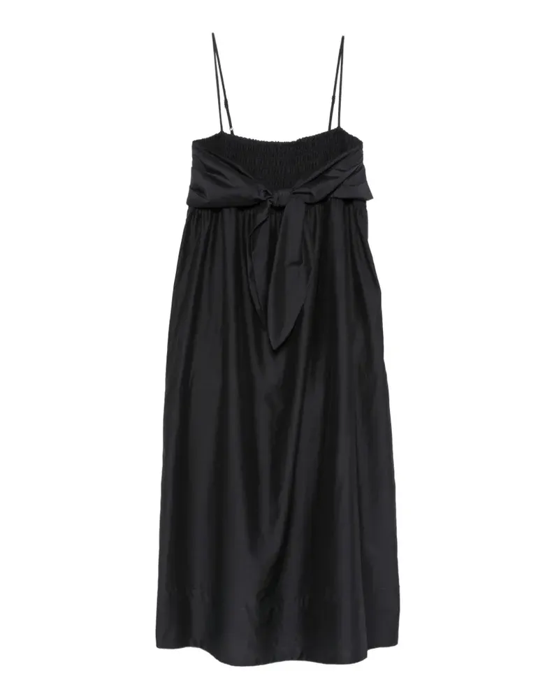 Vince bow-detail midi dress - Schwarz Schwarz