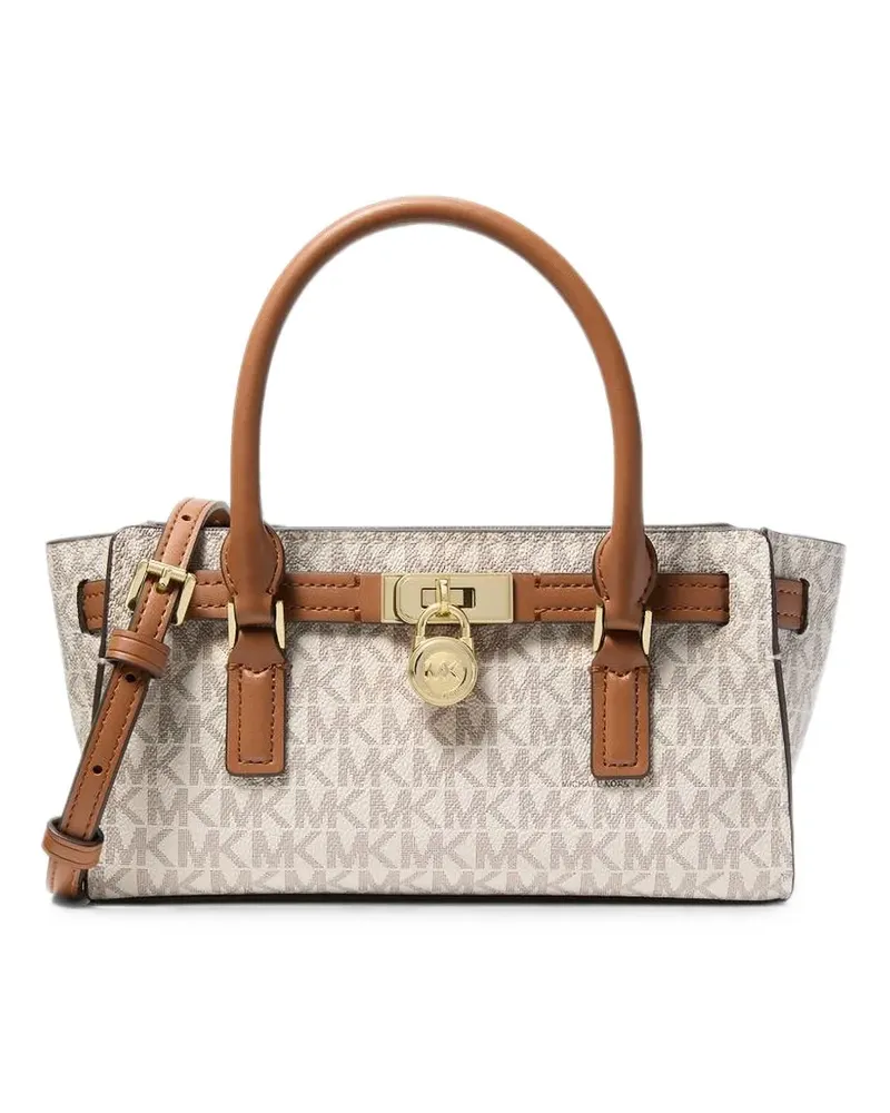 Michael Kors Extrakleine Hamilton Moderne Umhängetasche mit ikonischem Logo - Nude Nude
