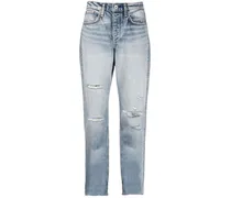 Cropped-Distressed-Jeans