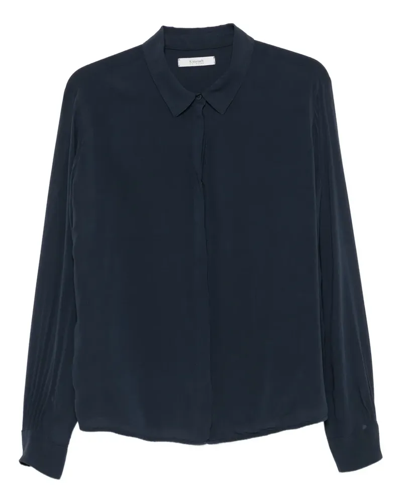 KristenseN Du Nord Langärmelige Bluse - Blau Blau