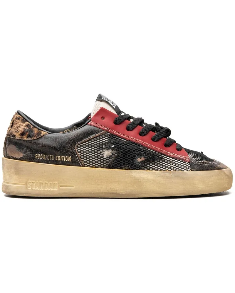 Golden Goose Stardan Black/Red/Leopard/Brown Sneakers - Schwarz Schwarz