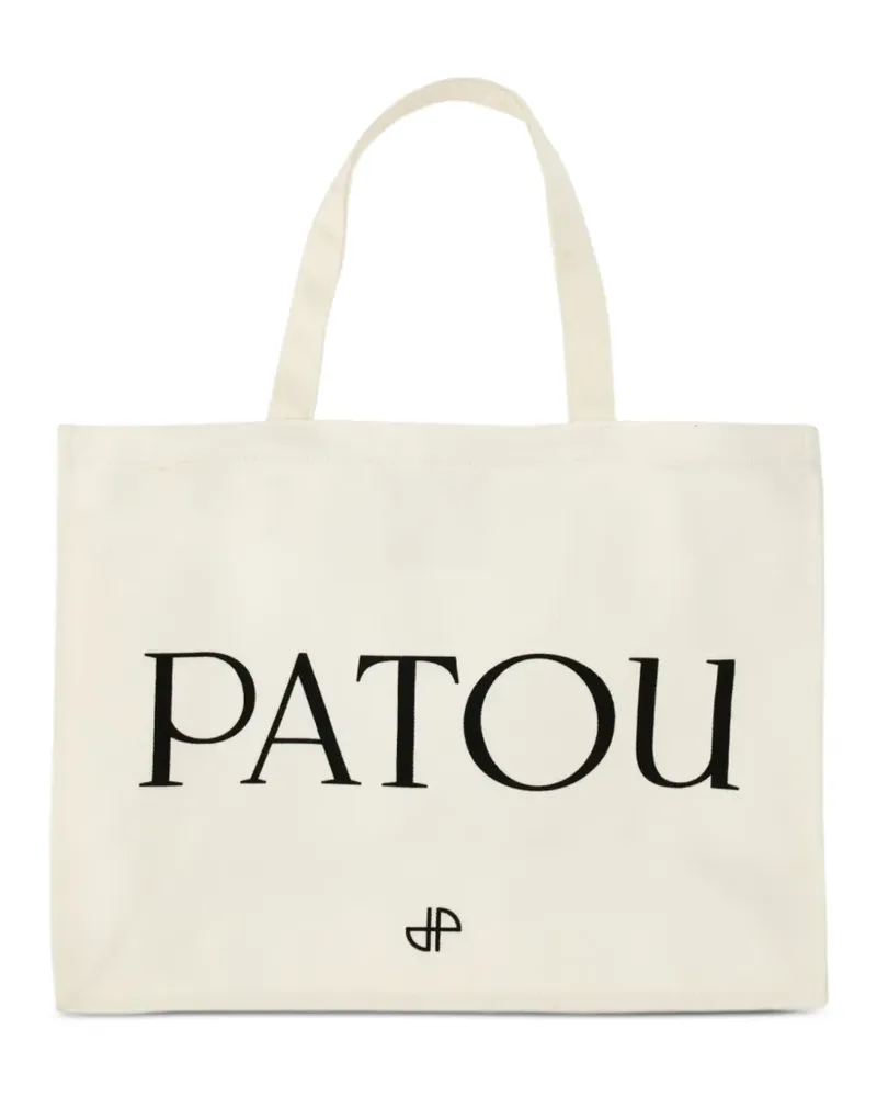 Patou Shopper mit Logo-Print - Nude Nude