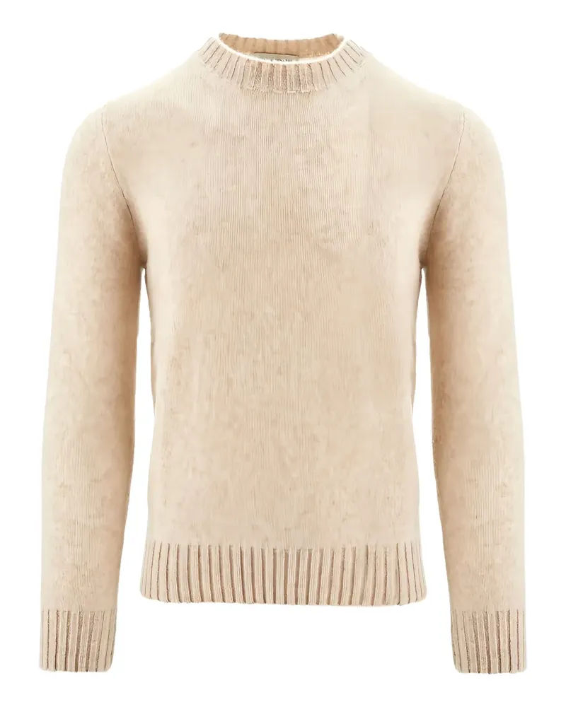 Piacenza Cashmere Gerippter Pullover - Nude Nude