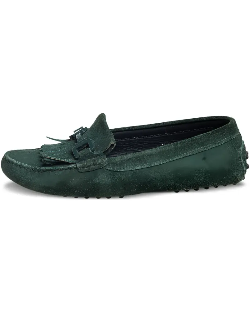 TOD'S Pre-owned Gommino Loafer mit Fransen - Grün Grün