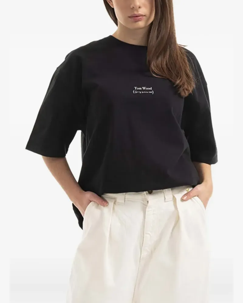 Tom Wood Adria T-Shirt - Schwarz Schwarz