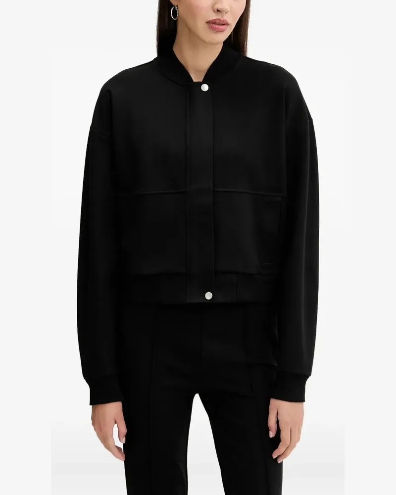 HUGO BOSS Bomberjacke mit Kontrasteinsätzen - Schwarz Schwarz