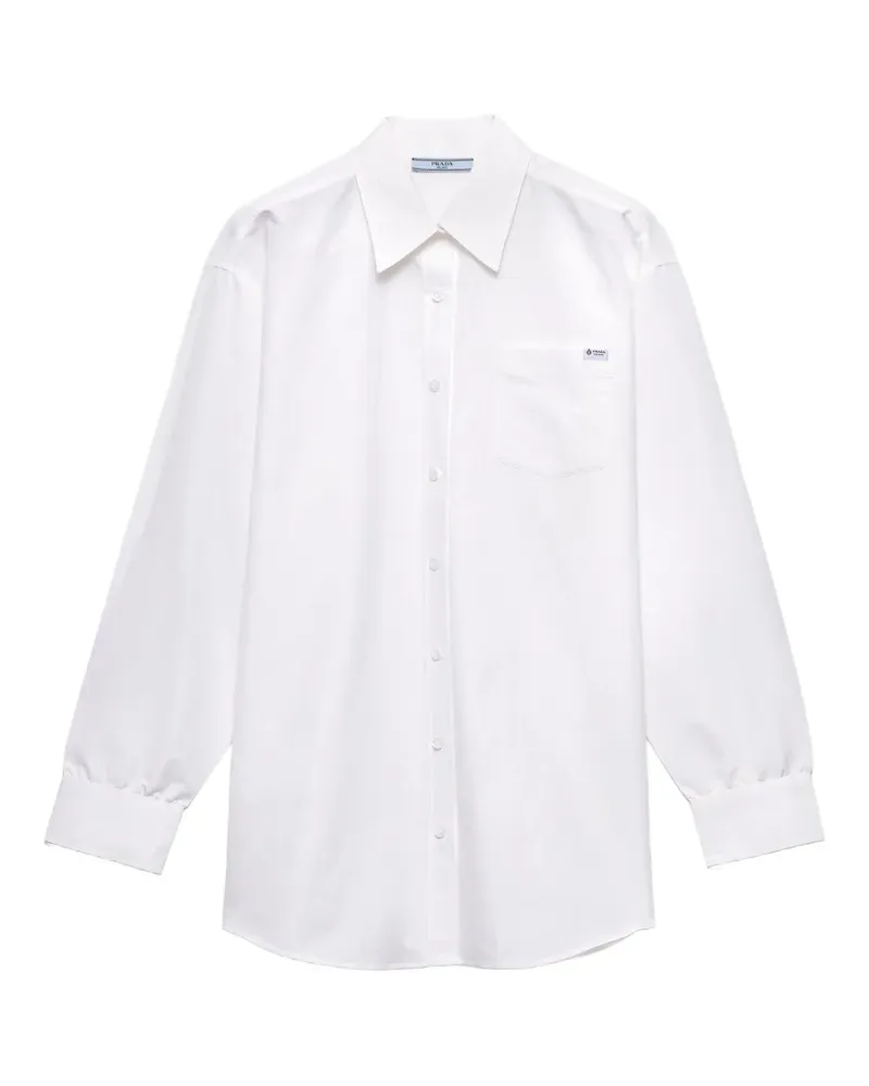 Prada linen muslin shirt - Weiß Weiß