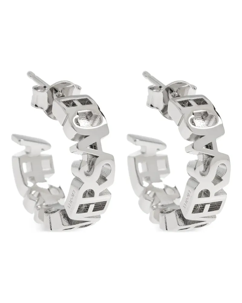 Versace Creolen mit Logo - Silber Silber