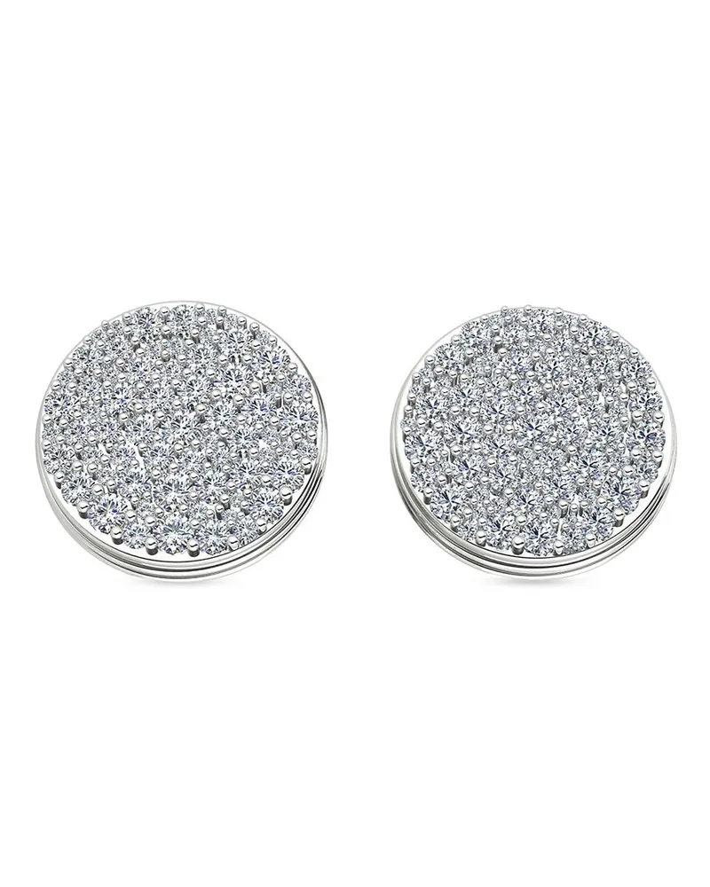 Alinka 18kt Weißgoldohrringe mit Diamanten - Silber Silber