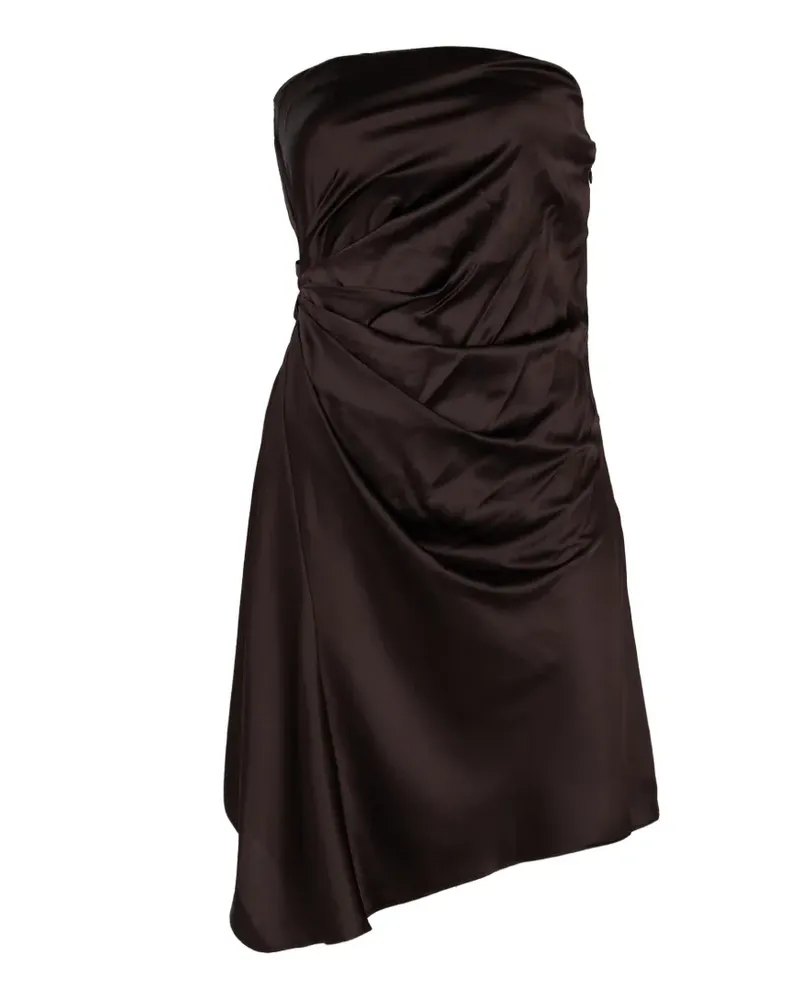 STAUD Adriana draped mini dress - Braun Braun