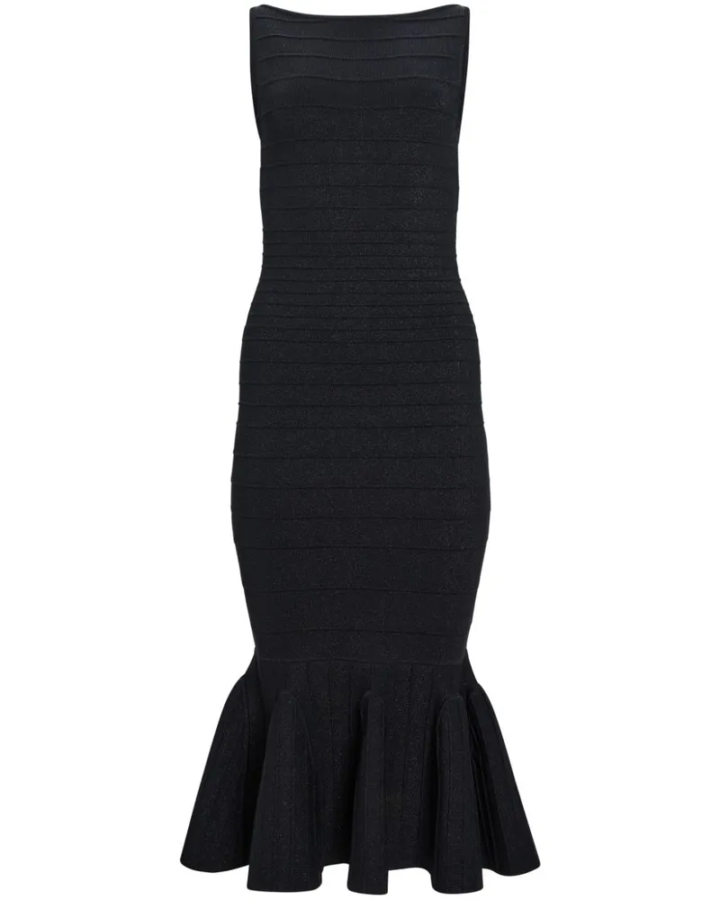 Retrofête Gestricktes Marta Kleid - Schwarz Schwarz