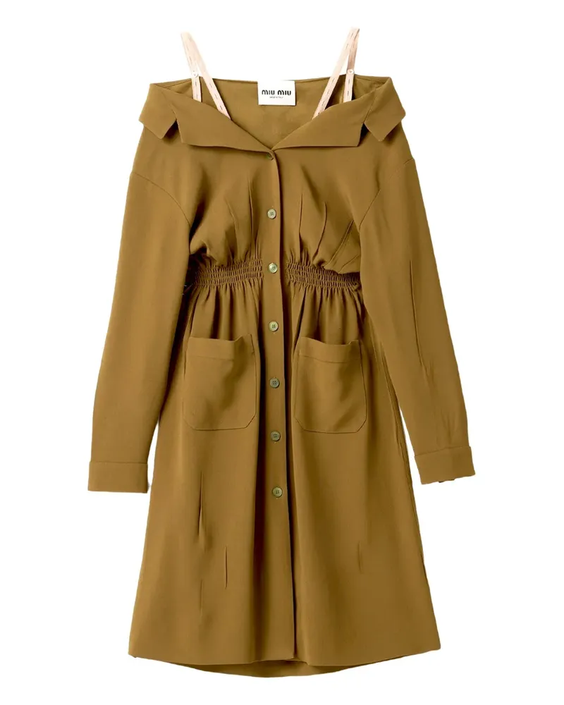 Miu Miu Sablé dress - Grün Grün