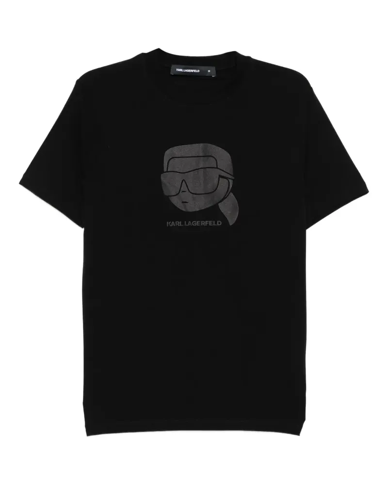 Karl Lagerfeld T-Shirt mit Logo-Print - Schwarz Schwarz