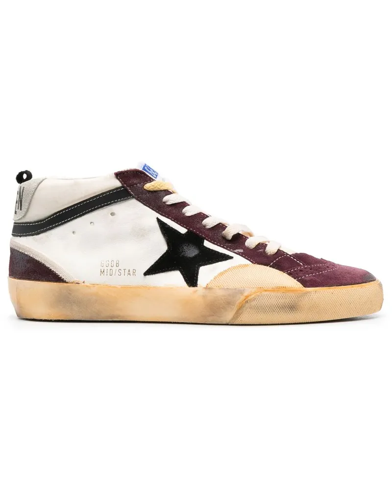 Golden Goose Mid Star Sneakers - Weiß Weiß