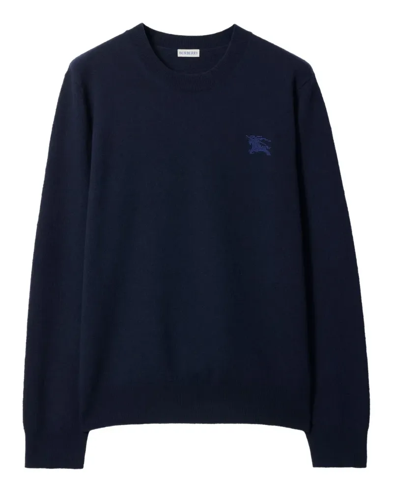 Burberry Equestrian Knight crew-neck sweater - Blau Blau
