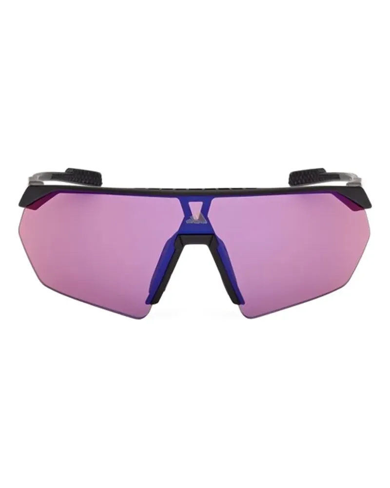 adidas geometric-frame sunglasses - Schwarz Schwarz