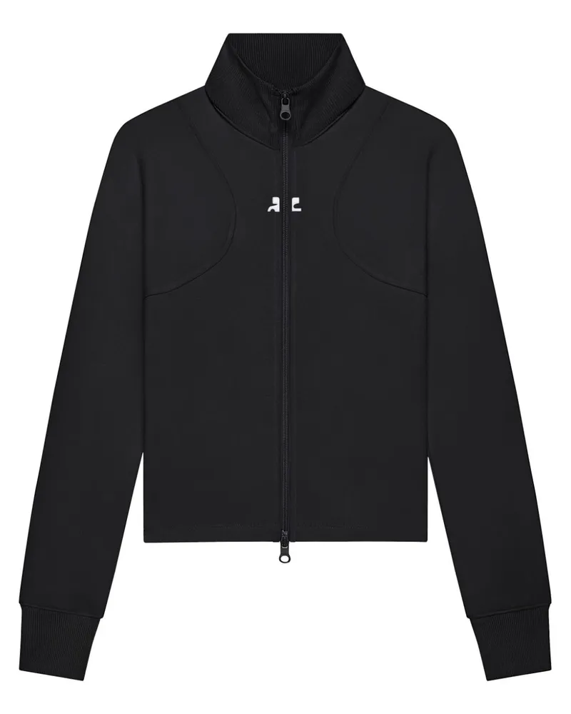 Courrèges Jacke aus Scuba-Jersey - Schwarz Schwarz