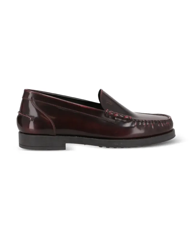 TOD'S leather loafers - Rot Rot