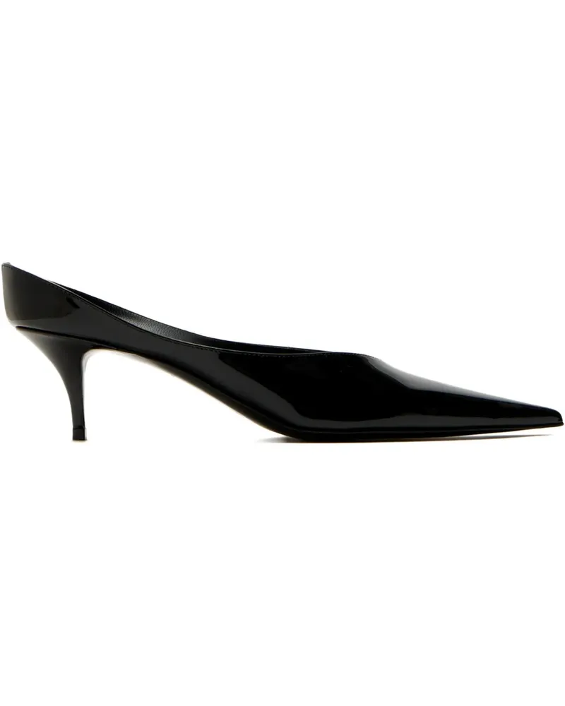 Amina Muaddi Anok 55 pointed patent pumps - Schwarz Schwarz