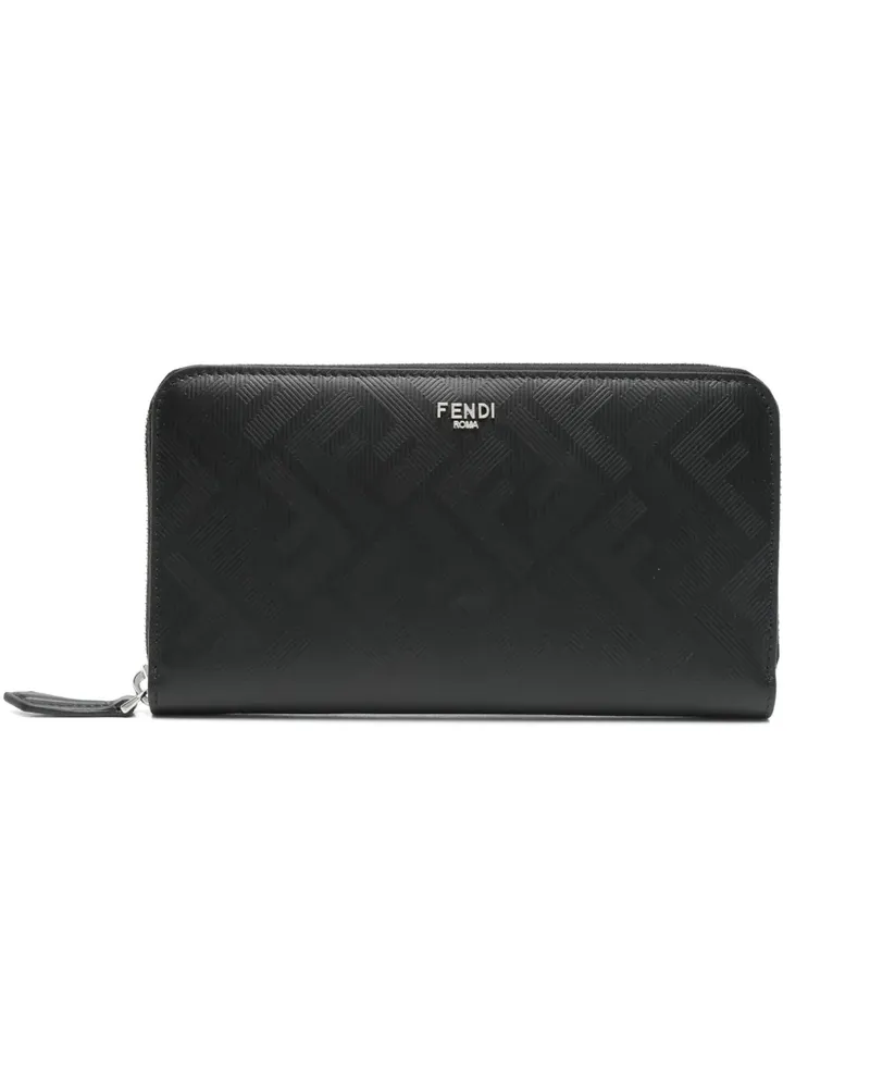 Fendi Klassisches Portemonnaie - Schwarz Schwarz