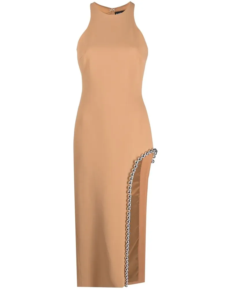 David Koma Verziertes Maxikleid - Nude Nude