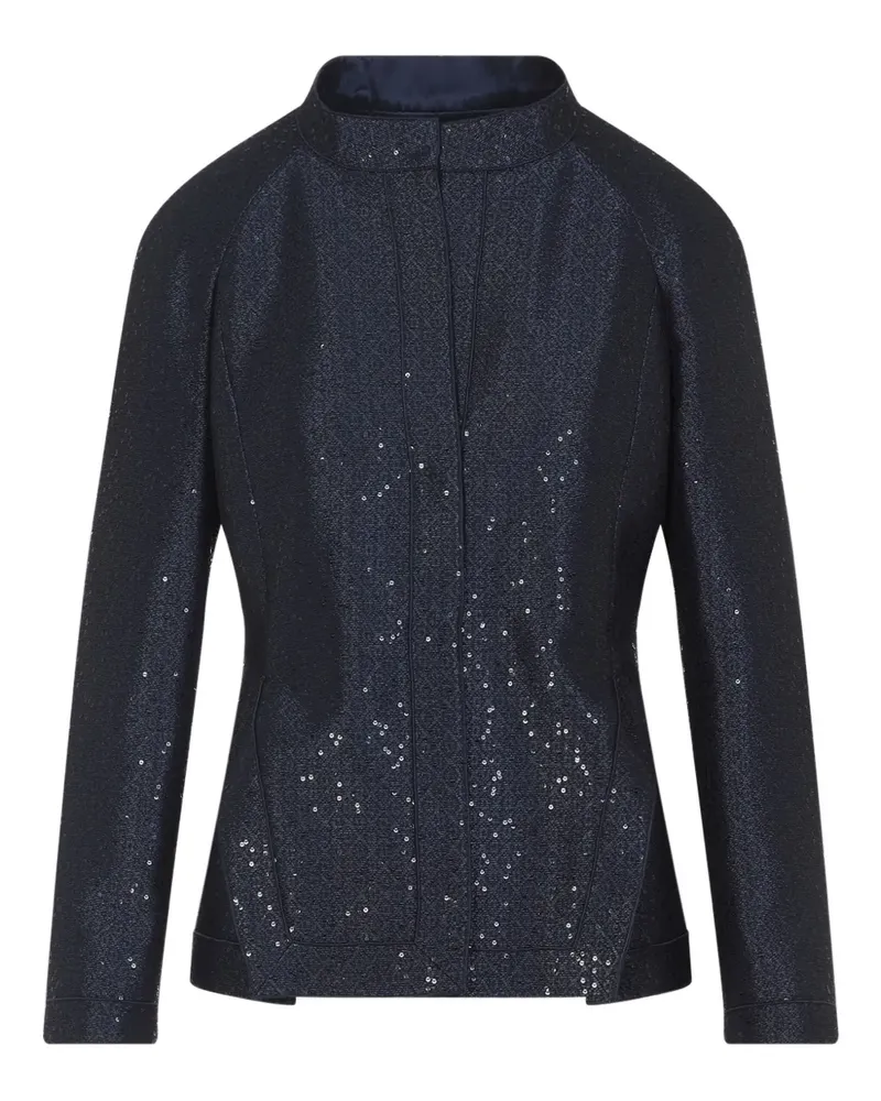 Giorgio Armani Jacke mit Pailletten - Blau Blau
