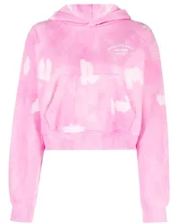 SPORTY & RICH Hoodie mit Batikmuster Rosa