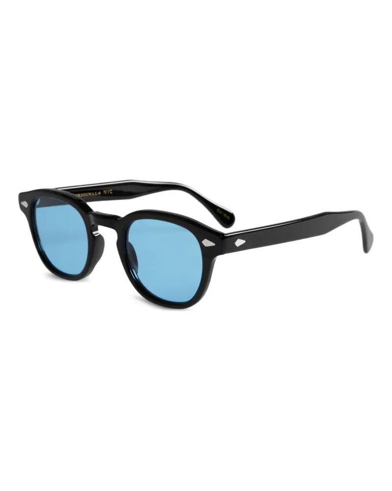 MOSCOT Runde Lemtosh Sonnenbrille - Schwarz Schwarz