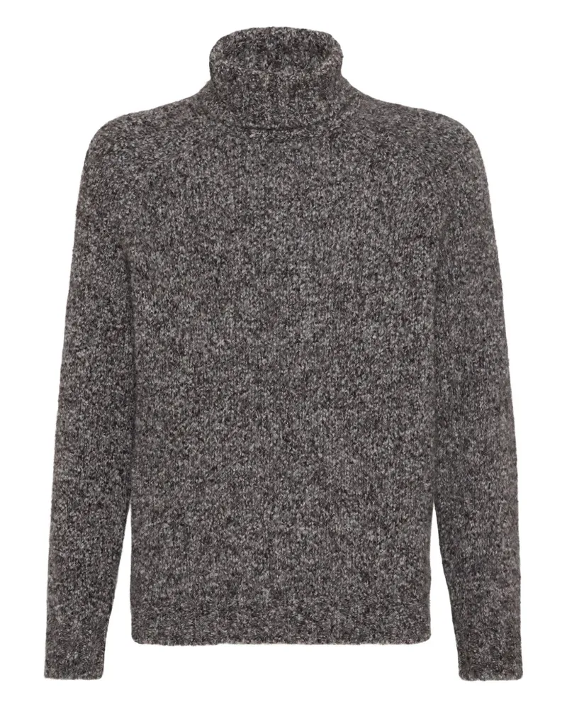 Brunello Cucinelli Texturierter Pullover - Grau Grau