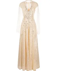 Saiid Kobeisy Jumpsuit mit Cape Gold