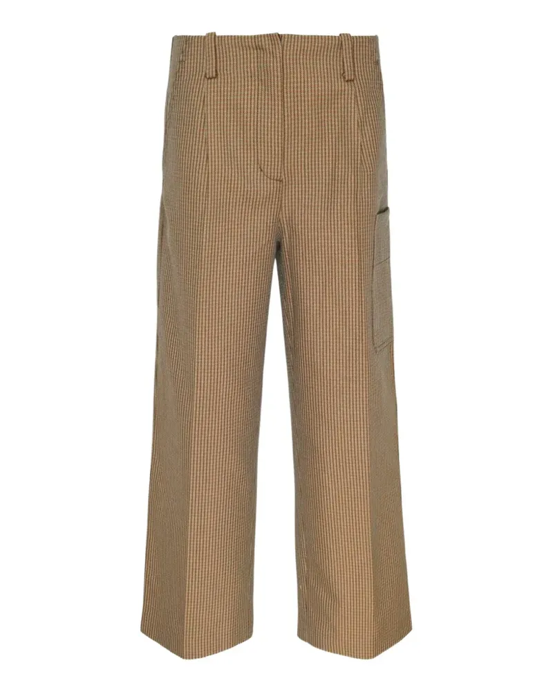 3.1 phillip lim tweed curved trousers - Braun Braun
