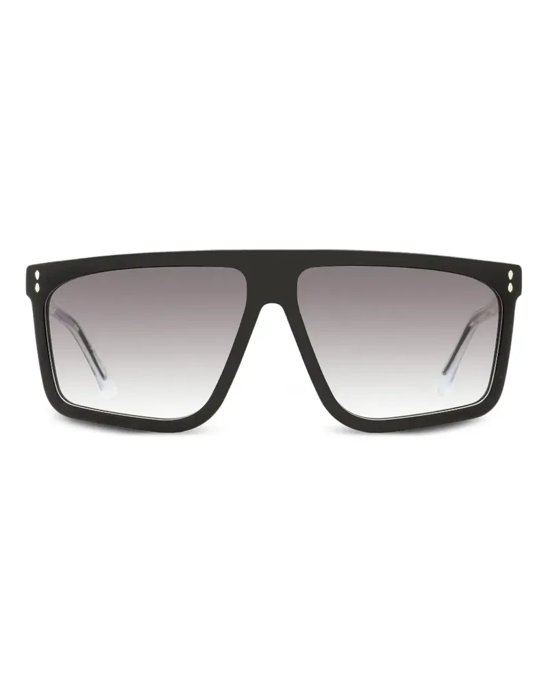 Isabel Marant Bluma rectangular-frame sunglasses - Schwarz Schwarz