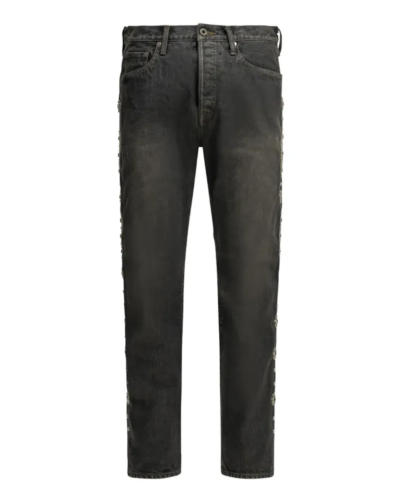 KAPITAL Jeans mit Nieten - Schwarz Schwarz