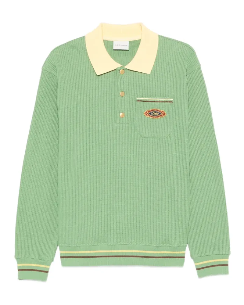 Drôle de Monsieur logo-patch polo shirt - Grün Grün