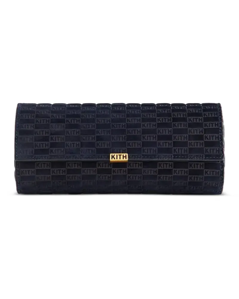 KITH logo-pattern watch-box - Blau Blau