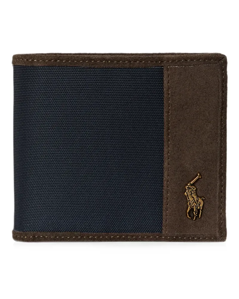 Ralph Lauren Portemonnaie mit Wildlederbesatz - Blau Blau