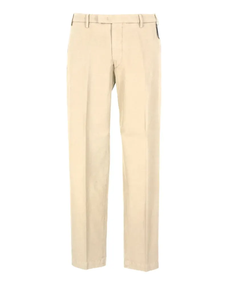MICHAEL COAL pressed-crease straight-leg trousers - Nude Nude