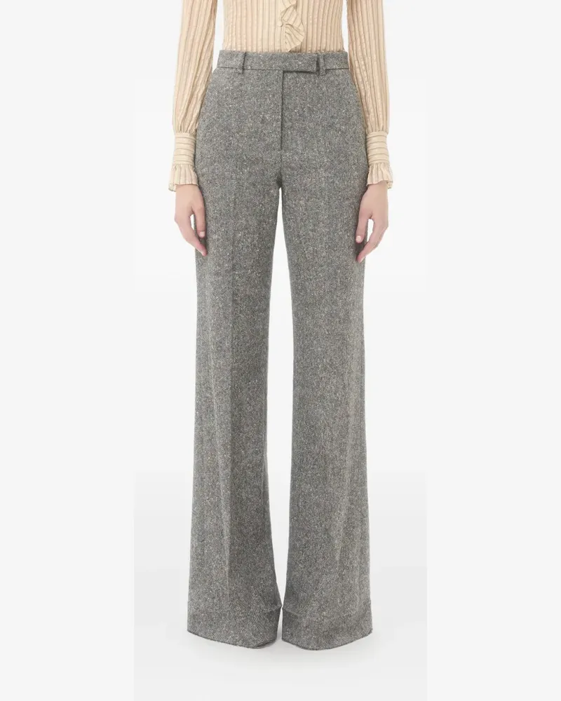 Valentino Garavani natté-weave trousers - Grau Grau
