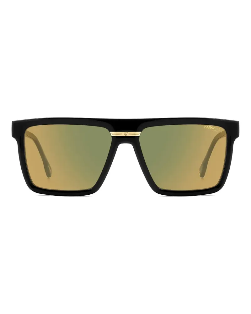 Carrera Sonnenbrille mit eckigem Gestell - Schwarz Schwarz